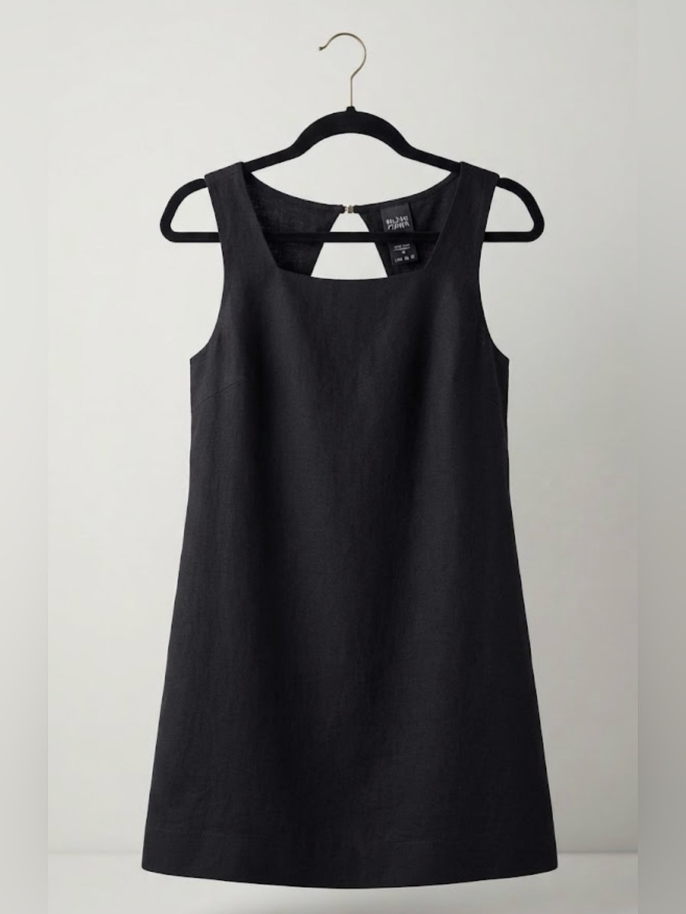Nicole Miller Black Mini Dress Linen